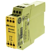 Pilz Safety Relay, 1 Channel 2 NO, 110 VAC, 22.5 Width, Screw Term, PNOZ Series