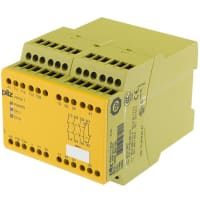 Pilz Safety Relay, 1 or 2 Ch E-STOP Monitoring, 8A 24 VAC, 3 NO 1 NC, PNOZ Series