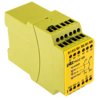 Pilz Safety Relay, 1/2 Ch E-STOP Monitor, 8A 110 VAC 24 VDC, 2 NO 2 SO, PNOZ Series