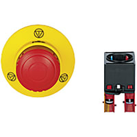 Pilz PITestop E-STOP/contact block set consisting of large E-STOP pushbutton.