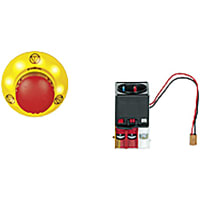 Pilz PITestop E-STOP/contact block set consisting of illuminated E-STOP pushbutton.