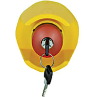 Pilz PITestop E-STOP pushbutton IP65, with protective collar, mounting hole: 22.3 mm