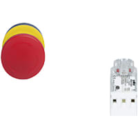 Pilz PITestop E-STOP/contact block set consisting of E-STOP pushbutton.