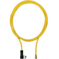 Pilz Unshielded cable, PUR with an angled M12 connector (female), 8 pins