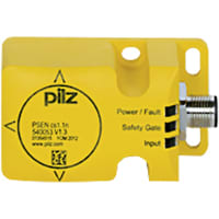 Pilz RFiD safety switch 2 safe semiconductor outputs, 5-pin M12 connector.