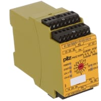 Pilz Safety Relay, 24 Vdc, 3 NO 2 NO-t, Screw Term, PNOZ Series