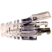 Platinum Tools EZ-RJ45 CAT5E STRAIN RELIEF (CLEAR). 50PC. CLAMSHELL