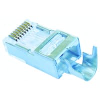 Platinum Tools EZ-RJ45 Connector Shielded Cat5e/6 External Ground 0.28-in Max. Cable OD Jar/50