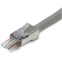 Platinum Tools Connector ezEX44 Shielded RJ45 Internal Ground 25 Pieces, Connectors Series