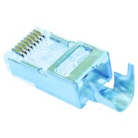 Platinum Tools Connector Plug Shielded EZ-RJ45 Cat 5e/6 0.28-In Max Cable OD Extrnl Grnd Pk/50