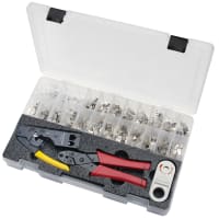 Platinum Tools Termination Kit w/2 Crimp Tools, 10G, Stripper, 100pcs Cat6A/10Gig Connectors