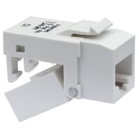 Platinum Tools Connector EZ-SNAPJACK CAT5E WHITE.