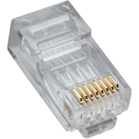 Platinum Tools RJ45 (8P8C) Cat5e High Performance Round-Solid 3-Prong.100/Jar.