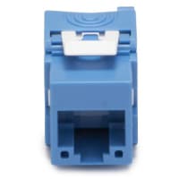 Platinum Tools Keystone Jack Cat6A UTP Blue Tool-less