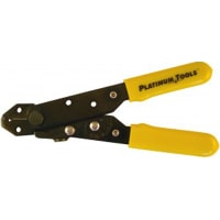 Platinum Tools Tool, Stripper, 5-1/4 in. V-Notch Adjustable Wire Stripper, Clamshell