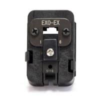 Platinum Tools EXO-EX Die, For EXO Crimp Frame, ezEX-RJ45 connectors, Reversible, Interchangeable