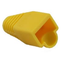 Platinum Tools RJ45 Boot, 6.5mm Max OD, Yellow. (Bulk, 1ea.) Pkg 100pc/Bag.