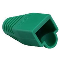 Platinum Tools RJ45 Boot, 7.0mm Max OD, Green. (Bulk, 1ea.) Pkg 100pc/Bag.