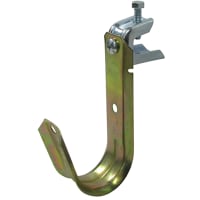 Platinum Tools J-Hook;Beam Clamp;2-in;Sz 32;17lb Capacity;Glvnzd Steel/Yllw Zn Chromate;Box/100