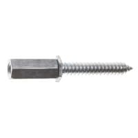 Platinum Tools Threaded Rod; 1/4-20 Male Coupler with 1-1/2 in. Sharp Point Wood Screw; Box/100