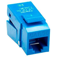 Platinum Tools EZ-SnapJack Cat5e, Blue. 20/Jar.