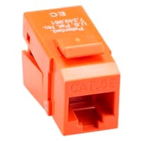 Platinum Tools EZ-SnapJack Cat5e, Orange. 40 pc/Installer Pack.