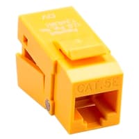 Platinum Tools EZ-SnapJack Cat5e, Yellow. 40 pc/Installer Pack.