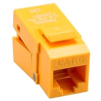 Platinum Tools EZ-SnapJack Cat6, Yellow. 40 pc/Installer Pack.