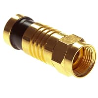 Platinum Tools F RG6, Gold Pl. 10/Clamshell.