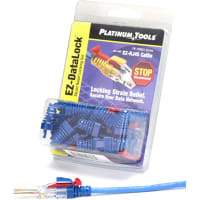 Platinum Tools EZ-DataLock Set - EZ-RJ45 Cat5e, Blue. 20/Clamshell..