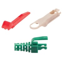 Platinum Tools EZ-DataLock Set - EZ-RJ45 Cat5e, Green. 20/Clamshell.