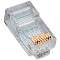 Platinum Tools RJ45 (8P8C) Cat5e HP, Round-Solid 3-Prong. 500/Bag.