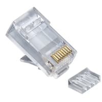 Platinum Tools RJ45 Cat6 2 pc. Connector, w/Liner. 500/Bag.