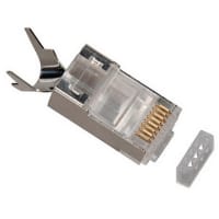 Platinum Tools RJ45 Cat6A 10Gig Shielded Connector, w/Liner. 10/Clam.