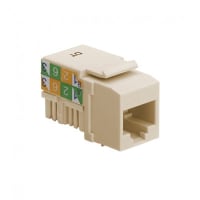 Platinum Tools Keystone; Cat5e; 110 Jack; Light Almond