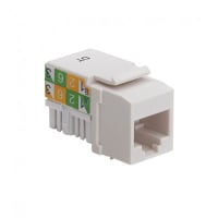 Platinum Tools Keystone; Cat5e; 110 Jack; White