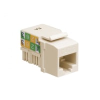 Platinum Tools Keystone; Cat6; 110 Jack; Light Almond