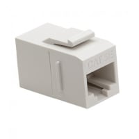 Platinum Tools Keystone; Cat5e; Data Coupler; White