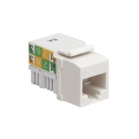 Platinum Tools Keystone; Cat6; 110 Jack; White