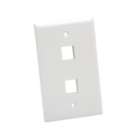 Platinum Tools Wall Plate; Standard; 2 Port; Light Almond