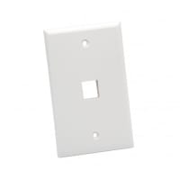 Platinum Tools Wall Plate; Standard; 1 Port; White