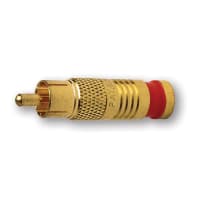 Platinum Tools RCA RG6Q Compression, Gold Pl. (Bulk, 1ea.) Pkg 25pc/Bag.