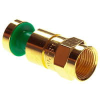 Platinum Tools F RGB Compression 24AWG, Gold Pl. (Bulk, 1ea.) Pkg 25pc/Bag.