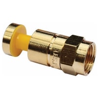 Platinum Tools F RGB Compression 25AWG, Gold Pl. (Bulk, 1ea.) Pkg 25pc/Bag.