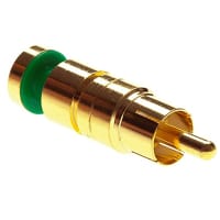 Platinum Tools RCA RGB Compression 24AWG, Gold Pl. (Bulk, 1ea.) Pkg 25pc/Bag.