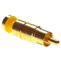 Platinum Tools RCA RGB Compression 25AWG, Gold Pl. (Bulk, 1ea.) Pkg 25pc/Bag.