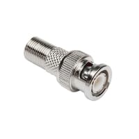 Platinum Tools BNC Male to F Female Adapter. (Bulk, 1ea.) Pkg 25pc/Bag.