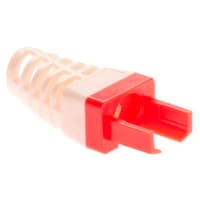 Platinum Tools Strain Relief for Cat6, Red. (Bulk, 1ea.) Pkg 500pc/Bag.