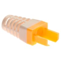 Platinum Tools Strain Relief for Cat6, Yellow. (Bulk, 1ea.) Pkg 500pc/Bag.