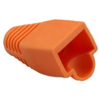 Platinum Tools RJ45 Boot, 5.5mm Max OD, Orange. (Bulk, 1ea.) Pkg 100pc/Bag.